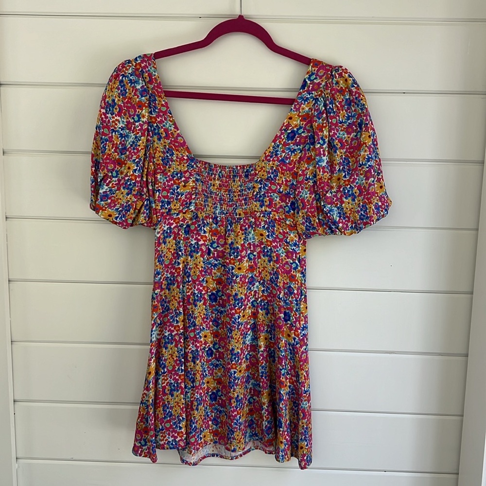 FOR LOVE AND LEMONS floral short sleeve summer dress - Picture 2 of 6
